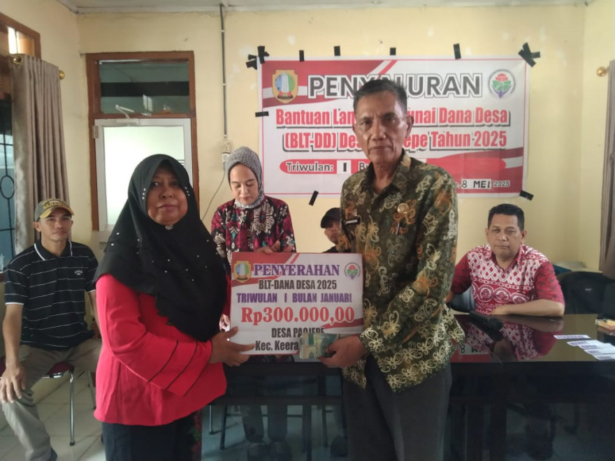 Penyaluran BLT Triwulan I (Januari, Februari, Maret) dan Triwulan II (April, Mei, Juni)